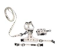 Paw Highness Juego de arnés para pasear Perros, Collar, Correa y Soporte para Bolsa de excremento Boss Dog Extra pequeño
