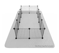 Paw Inspired Alfombrilla impermeable para corralito de juegos de 80 x 50 pulgadas, almohadilla de forro polar súper absorbente resistente al pelo, parte inferior antideslizante, se adapta a corrales