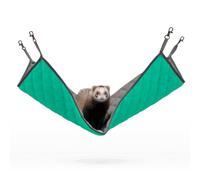 Paw Inspired Hamaca colgante de forro polar para hurones, ratas, chinchillas, deslizadores de azúcar, gatos, juguete escondite para cobayas, hámsteres, clips giratorios para jaulas de animales