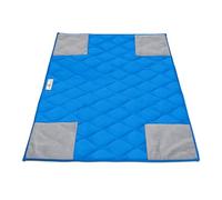 Paw Inspired PopCorner - Forro Polar Lavable para Jaula de cobayas, Hurones, Conejos, hámsters, Animales pequeños, Almohadillas superabsorbentes con Esquinas reforzadas (C&C 2x3, Azul)