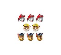 Paw Patrol 0556, Pack 8 caretas Patrulla Canina, Fiestas y cumpleaños