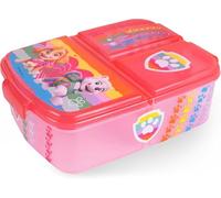 Paw Patrol 33429 - Fiambrera para niña con diseño de la Patrulla Canina en multicolor y 3 Compartimentos con Cierre de Clip, Aprox. 14 x 18,5 x 5,5 cm, de plástico, sin bisfenol A ni ftalatos.