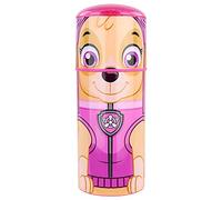 Paw Patrol 33666 Botella para niños de la Patrulla Canina, diseño Skye, aprox. 350 ml, antigoteo, con pajita integrada, sin BPA ni ftalatos