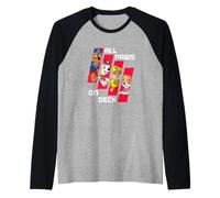 Paw Patrol All Paws On Deck Action Pup Camiseta Manga Raglan