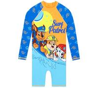 Paw Patrol Bañador Niño De La Patrulla Canina, Traje De Baño Niños Manga Larga, Bañador Piscina Niño De Una Pieza, Azul 6-7 Años