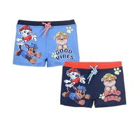 Paw Patrol Bañador para Niño, 2 Pares de Shorts de Baño Boxer, Chase Marshall y Rubble Bañador de Natación para Niños, Talla 6 Años | Azul