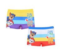 Paw Patrol Bañador para Niño, 2 Pares de Shorts de Baño Boxer, Chase y Marshall Bañador de Natación para Niños, Talla 8 Años