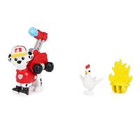 Paw Patrol, Big Truck Pups, Figura de acción de Marshall con dron de Rescate de Quita y pon, Control Remoto del Centro de Mando y Juguetes de Animales para niños a Partir de 3 años