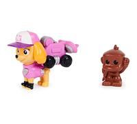Paw Patrol, Big Truck Pups, Figura de acción de Skye con dron de Rescate de Quita y pon, Control Remoto del Centro de Mando y Juguetes de Animales para niños a Partir de 3 años