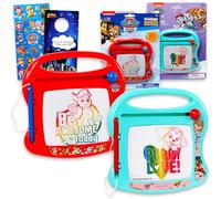 Paw Patrol Bloc de dibujo, paquete de 2 - El juego de actividades incluye 2 blocs magnéticos de dibujo, calcomanías, más | Tableros magnéticos de grabado de dibujo Paw Patrol para niños, niñas