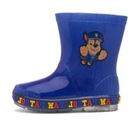 Paw Patrol Botas de agua para niños, botas de agua iluminadas para días lluviosos, calzado impermeable de personajes de Chase and Marshall Pups, para niños, Blue, 27 EU