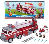 Paw Patrol, Camión de Bomberos de Marshall, con Escala de 61 cm Extensible, Luces y Sonidos, Mini vehículo, Personajes Chase, Marshall y Skye incluidos, Juguetes para niños y niñas, 3+ años
