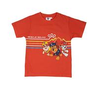 Paw Patrol - Camiseta de manga corta para niño, color rojo