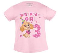 Paw Patrol Camiseta Niña Skye Cumpleaños Niña 3 Años Cumpleaños Niña Camiseta 104 Rosa