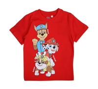 Paw Patrol, Camiseta, Niño, Niña, (4 a 10 años), Polo, Camiseta sin Mangas, Camisa, Estampado, Ropa, Unisex, Niños, Deportes, Transpirable, Modelo Paw 52023018 S2-2A, Rouge
