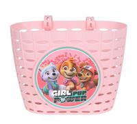 Paw Patrol Cesta de Manillar Infantil Rosa, Cesta de niña para Bicicleta 20x15x16 cm