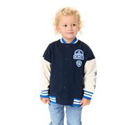 Paw Patrol Chase Chaqueta Bomber para Niños | Chaqueta Varsity de Cachorros con Logo Azul para Niños | Chaqueta Infantil con Gráficos de Patas y Estrellas con Cierre