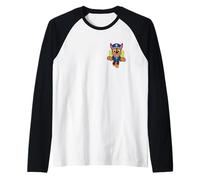 Paw Patrol Chase Hero Jump Pose Camiseta Manga Raglan