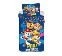 Paw Patrol Chase Marcus Rubble Stella Funda Nórdica Cama 90 140x200 + Funda | Ropa de cama reversible | Polialgodón secado rápido | Nickelodeon | 3-8 años | Regalo | Lavable a máquina