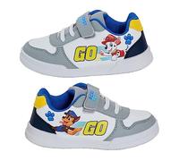 Paw Patrol Chase Marshall - Zapatillas deportivas para niños con cierre fácil al tacto, gris, 10 UK Child