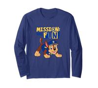 Paw Patrol Chase Mission Have Fun Bold Design Manga Larga