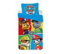 BrandMac Juego de cama infantil Patrulla Canina 2 piezas 100% algodón 100×135/40×60 cm Öko-Tex