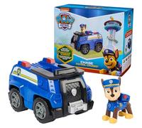 Paw Patrol, Chase's Patrol Cruiser, auto de juguete con figura de acción coleccionable, juguetes para niños y niñas de 3 años en adelante