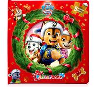 Paw Patrol Christmas My First Puzzle Book - Jigsaw Puzzles for kids, 10-page board book, 5 puzzles to enjoy