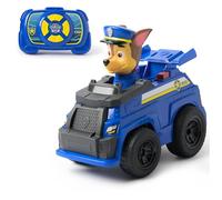 Paw Patrol - Coche de policía teledirigido Chases con Efectos de luz, Aprox. 25 cm, fácil Control Mediante Mando a Distancia, Juguete para niños a Partir de 3 años