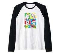 Paw Patrol Color Block Pups With Toy Blocks Logo Camiseta Manga Raglan