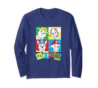 Paw Patrol Color Block Pups With Toy Blocks Logo Manga Larga