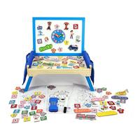 Paw Patrol Creation Station Table - Estación magnética de creación para Contar, Colorear, ortografía, Hora de Contar, Dibujar, Colorida, Horas de diversión Artesanal a Partir de 3 años