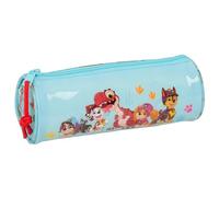 Paw Patrol Dino Rescue - Estuche Redondo Escolar, Ideal para Niños de 5 a 14 Años, Cómodo y Versátil, Calidad y Resistencia, 20x7 cm