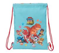 PAW PATROL DINO RESCUE - Mochila Saco Plano Junior, Mochila, Ideal para Niños de Diferentes Edades, Cómoda y Versátil, Calidad y Resistencia, 26x34 cm