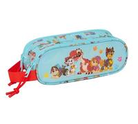 Paw Patrol Dino Rescue - Portatodo Doble Niño, Estuche Infantil, Estuche Niño, Ideal para Niños en Edad Escolar, Cómodo y Versátil, Calidad y Resistencia, 21x6x8 cm