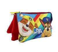 Paw Patrol Estuche para Niños, Diseño Estuche Triple con Chase y Rubble, Set Escolar, Portatodo Infantil, Material Escolar para Niños