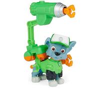 Paw Patrol, Figura de acción coleccionable de Rocky con mochila con clip y 2 proyectiles, juguetes para niños a partir de 3 años