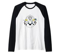 Paw Patrol Fire Dog Marshall Face Camiseta Manga Raglan
