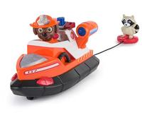 Paw Patrol Fire Rescue: Barco de Rescate de Zuma con Personaje, Flotador Lanzable y Mapache, Juguetes para Niños y Niñas, 3+ Años