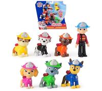 Paw Patrol Fire Rescue - Paquete del Equipo con 7 Personajes, Incluyendo Ryder y 6 Cachorros, Juguetes para niños y niñas, a Partir de 3 años