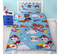 PAW PATROL Conjunto de Funda Nórdica Individual Niños Reversible Cama Nubes Frío