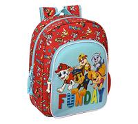 PAW PATROL Funday - Mochila Escolar Infantil Animada, Mochila Niño, Mochila Infantil, Adaptable a Carro, Ideal para Niños, Cómoda y Versátil, Resistente, 26x11x34 cm, Color Rojo y azul claro