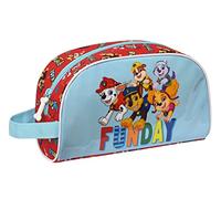 PAW PATROL Funday - Neceser Grande Niño, Neceser Infantil, Adaptable a Carro, Ideal para Niños de 5 a 14 Años, Cómodo y Versátil, Calidad y Resistencia, 26x16x9 cm, Color Rojo y azul claro