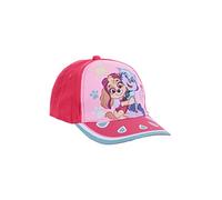 PAW PATROL Gorra de béisbol, gorra con visera para niños y niñas, con cierre de velcro ajustable, Rosa., 54