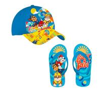 Paw Patrol Gorra y Chanclas para Niños, Diseño La Patrulla Canina Gorra de Beisbol para Niños (Azul, Sistema tallas calzado EU, Niño (2-5 años), Hombre, Números (rango), mediano, 27, 28)