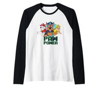 Paw Patrol Group Trio Shot Paw Power Camiseta Manga Raglan