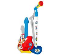 Paw Patrol - Guitarra y micrófono de pie Paw Patrol con amplificador (altura regulable) 60x30x17 cm (Patrulla Canina 2510)