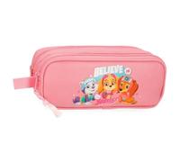 Paw Patrol Joumma Estuche Doble, Rosa, Poliéster