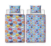Paw Patrol - Juego de Cama Individual Oficial sin Funda, edredón Reversible sin Funda, Almohada y Funda de Almohada | Edredón Lavable Viajes y Fiestas de Pijamas | Individual 4,5 TOG