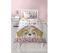 Paw Patrol Juego de Funda nórdica para Cama Individual, diseño Reversible de Dos Caras Happy Sky